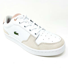 Lacoste Masters Cup 120 2 SUJ Leather White Natural Kids Casual Sneakers