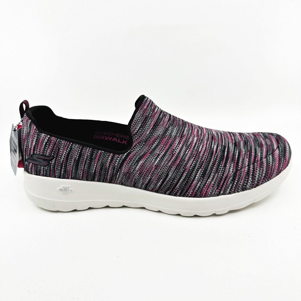 Skechers Go Walk Joy Terrific Black Pink Womens Slip On Comfort Shoes