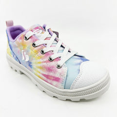 Skechers Roadies Berkeley Blocks White Kids Girls Size 1.5 Sneakers