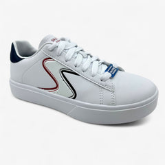 Skechers Eden LX Winning Team White Navy Red Womens Court Classics Sneaker