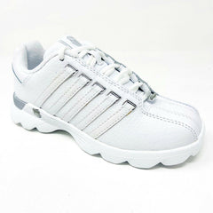 K-Swiss Beland White Platinum Child Kids Casual Sneakers 5574147