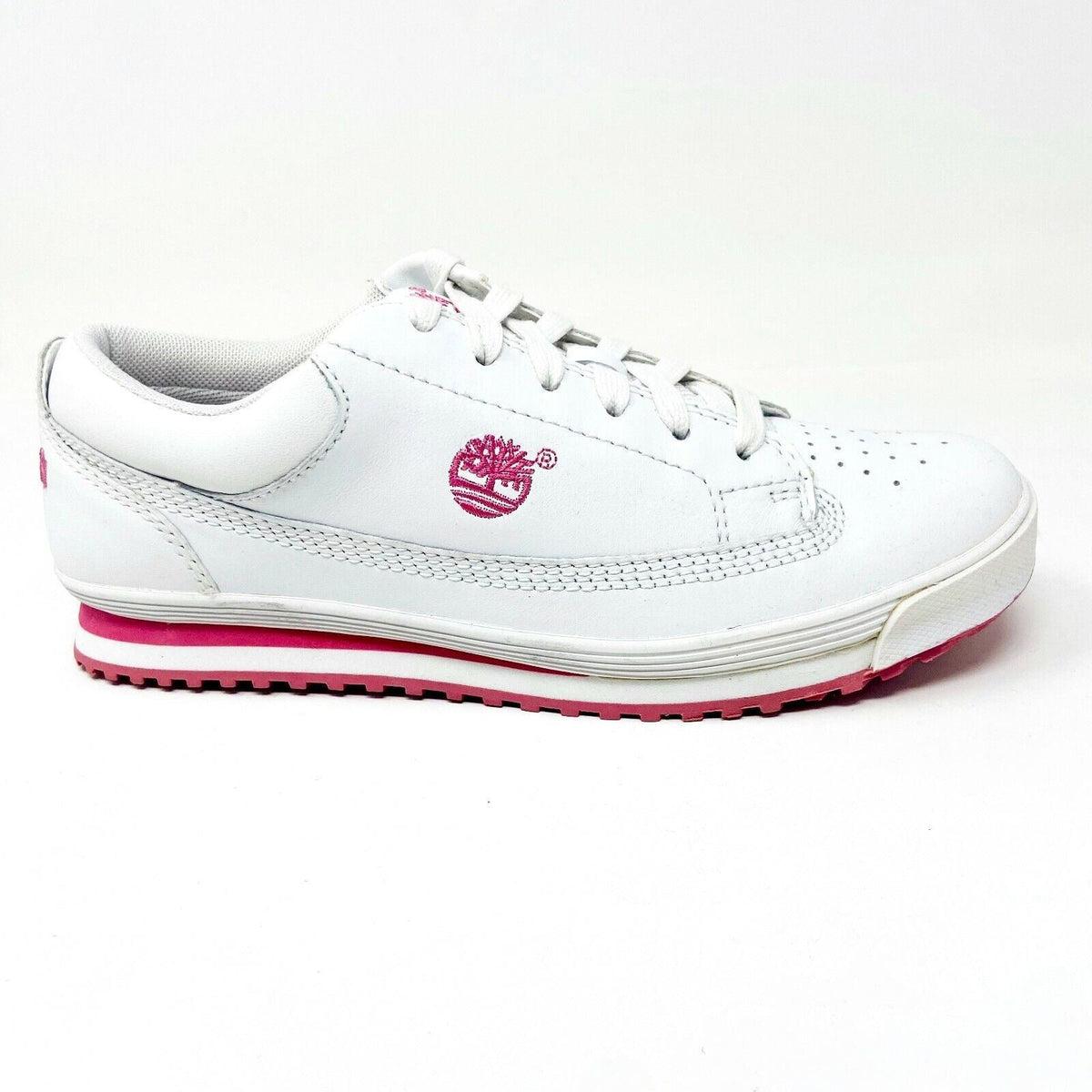 Timberland Timbercourt White Leather Womens Casual Sneakers 18383