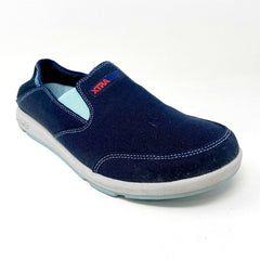 XtraTuf Yellowtail Royal Blue Slip Resistant Canvas Womens Slip On Casual Shoes