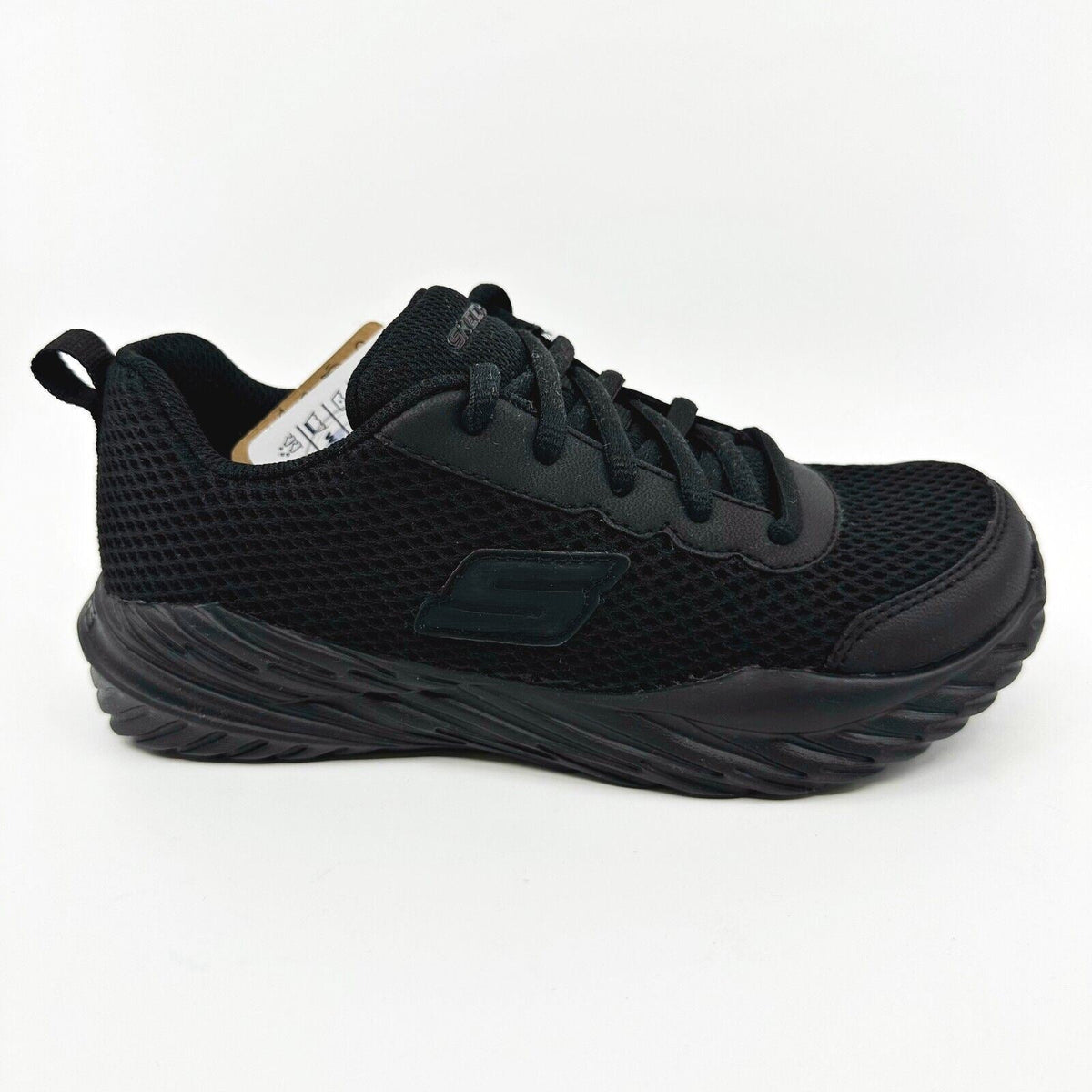 Skechers Nitro Sprint Prozon Black Kids Boys Size 1 Sneakers