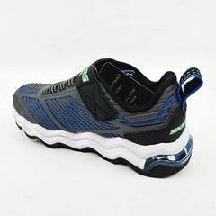 Skechers Skech Air Waves Charcoal Blue Kids Boys Sneakers