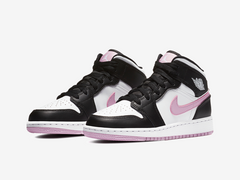 Air Jordan 1 Mid Arctic Pink White (GS)