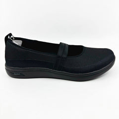 Skechers Arch Fit Uplift Mindful Black Womens Size 5.5 Slip On Shoes