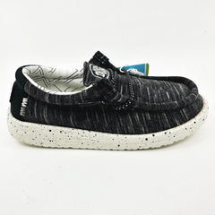 Hey Dude Wally Toddler Stretch Black Kids Youth Casual Shoes