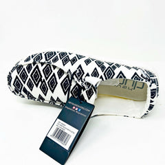 Hey Dude Womens Wendy Print Black White Aztec Size 10 Slip On Comfort Shoes