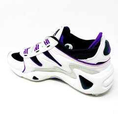Adidas FW S-97 White Black Purple Womens Size 5.5 Sneakers EF2043
