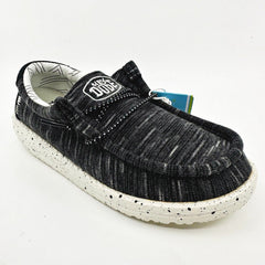Hey Dude Wally Toddler Stretch Black Kids Youth Casual Shoes