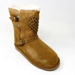 UGG Adrianna Chestnut Brown Kids Girls Winter Shearling Boots 1003196K