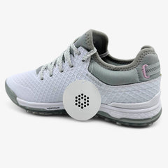 PUMA Proadapt Alphacat White Silver Pink Lady Womens Waterproof Golf Shoes