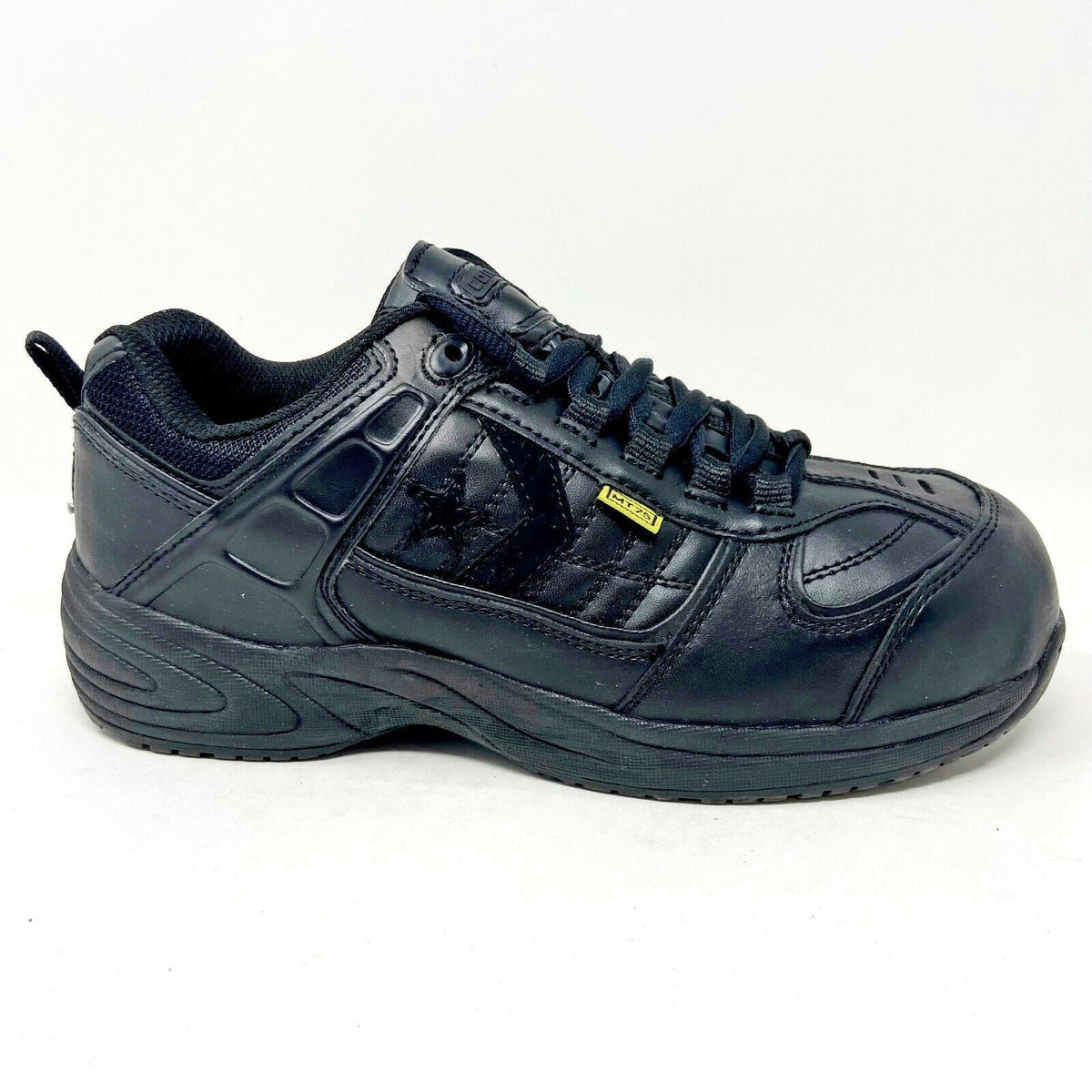 Converse Work Black Oxford Leather Womens Composite Toe Slip Resistant C156