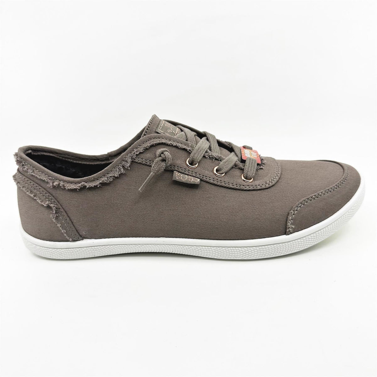 Skechers Bobs B Cute Taupe Womens Wide Slip On Sneakers