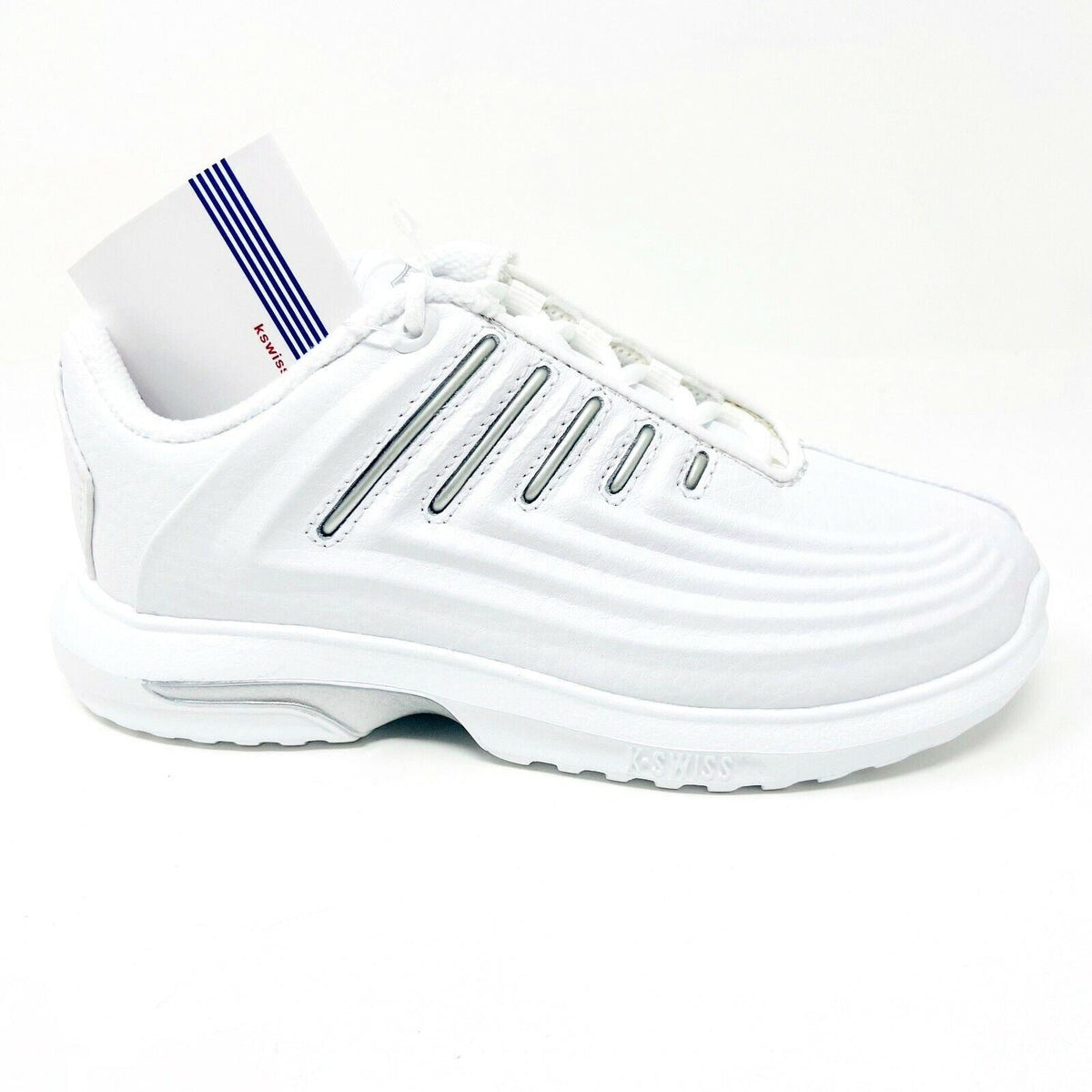K-Swiss Maxon White Platinum Child Kids Casual Sneakers 5697147