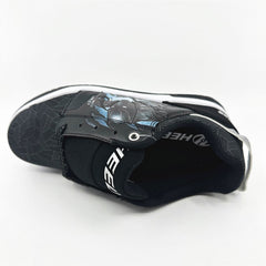 Heelys Voyager Avengers Black Silver Kids Athletic Sneaker