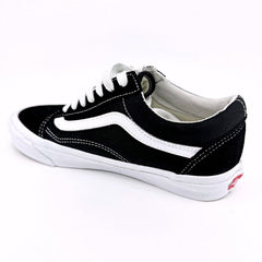 Vans Vault OG Old Skool LX (Suede Canvas) Black True White Womens Sneakers