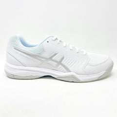 Asics Gel-Dedicate 5 White Silver Womens Tennis Court Shoes E757Y 0193