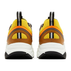 Dior B22 Ebony Camel Yellow Calfskin Trainer