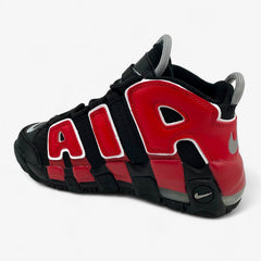 Nike Air More Uptempo PS Black University Red Kids Athletic Sneaker