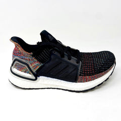 Adidas UltraBoost 19 Black Multi Color Rainbow Mens 4 Womens 5 Running B37706