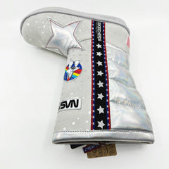 Skechers Glamslams Star Explorer Gray Kids Girls Size 4 NASA Space Tall Boots