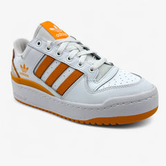 Adidas Forum Bold Stripes Cloud White Orange Womens Athletic Sneaker