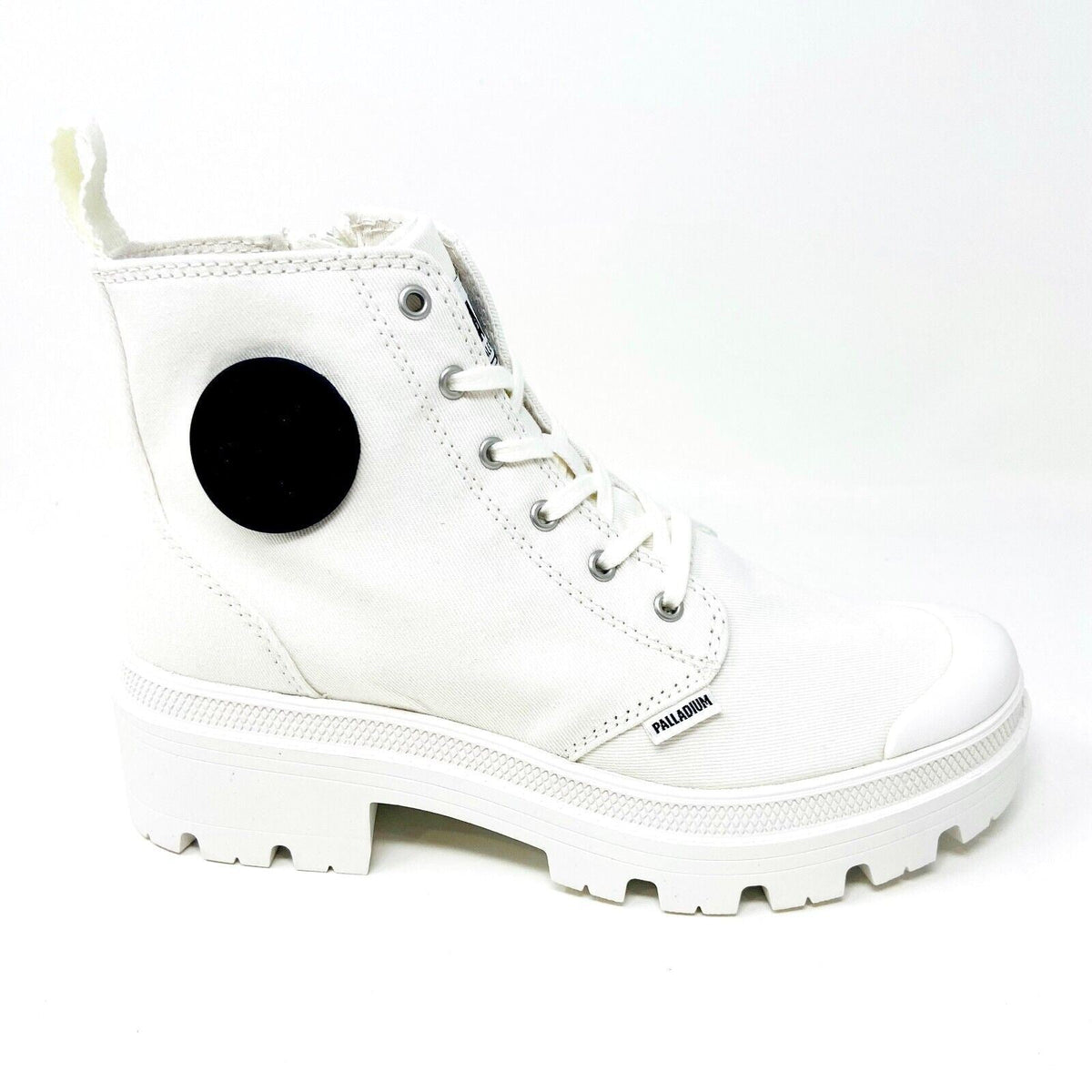 Palladium Pallabase Twill Star White Womens Platform Boots 96907 116