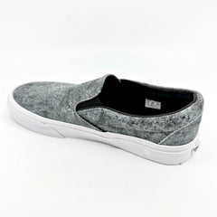 Vans Classic Slip On (Pebble Snake) Gray Black White Womens Casual Shoes
