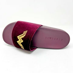 STNDRD Standard Monaco DC Comics x Wonder Woman Size 7 Burgundy Womens Sandal