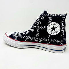 Converse Chuck 70 Hi x JW Anderson Black White Insign Womens Sneakers 160807C