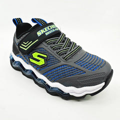 Skechers Skech Air Waves Charcoal Blue Kids Boys Sneakers