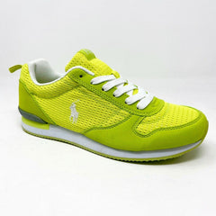 Polo Ralph Lauren Citron Dash Florescent Yellow Kids Casual Sneakers 990102J