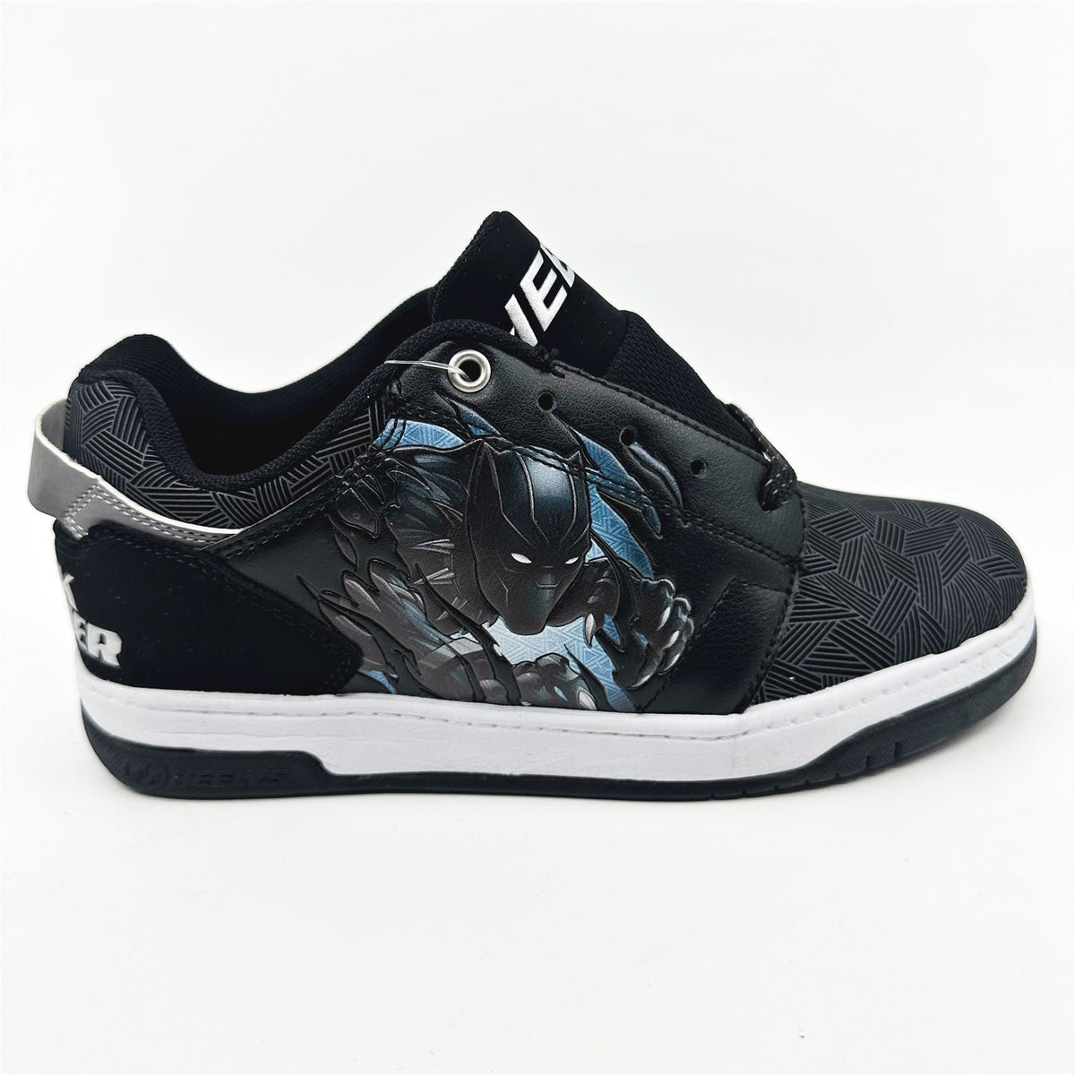 Heelys Voyager Avengers Black Silver Kids Athletic Sneaker