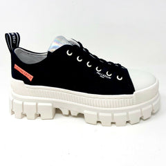 Palladium Revolt LO TX Black White Womens Platform Boots 97243 016