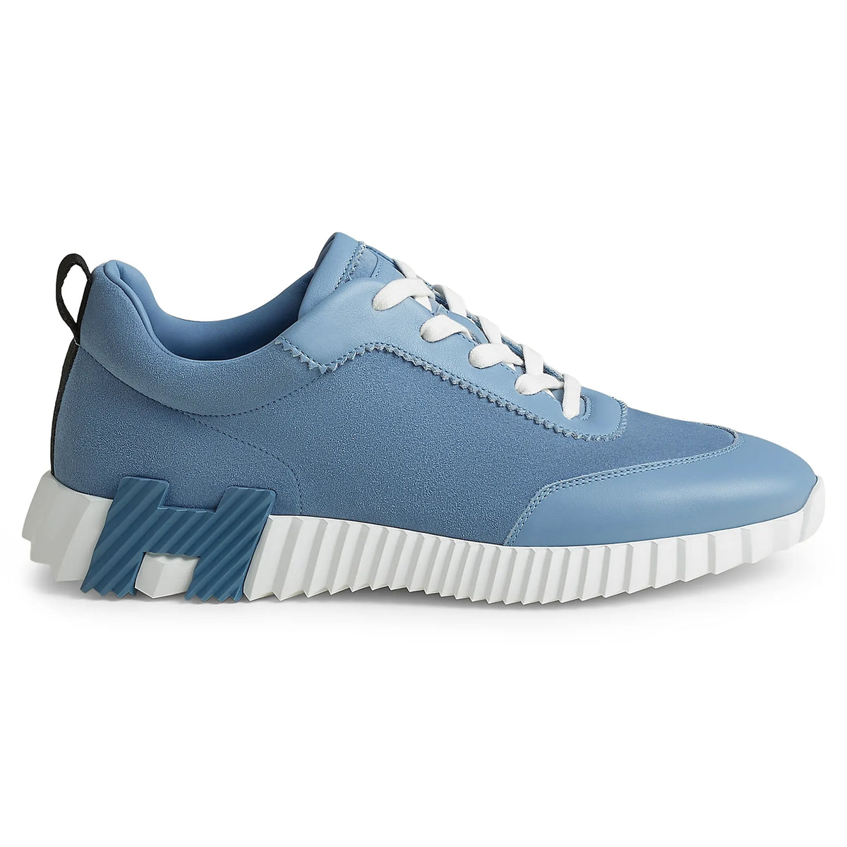 Hermès Paris Bouncing Calf Sneaker Blue Jeans