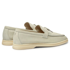 Loro Piana Summer Charms Suede Deep Ice Loafers