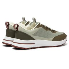 Loro Piana Week End Walk Frost Dark Green Linen Mesh Sneaker