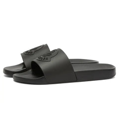 Moncler Basile Logo Black Sliders