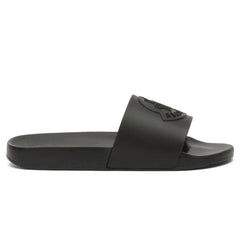 Moncler Basile Logo Black Sliders