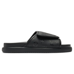 Preloved - Louis Vuitton Miami Mules Black Slides